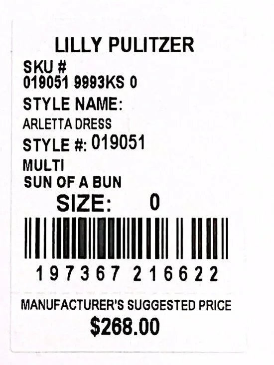 Lilly Pulitzer Arletta Button Down Dress in Multi/Sun of a Bun NWT - Size 0 - Picture 6 of 7